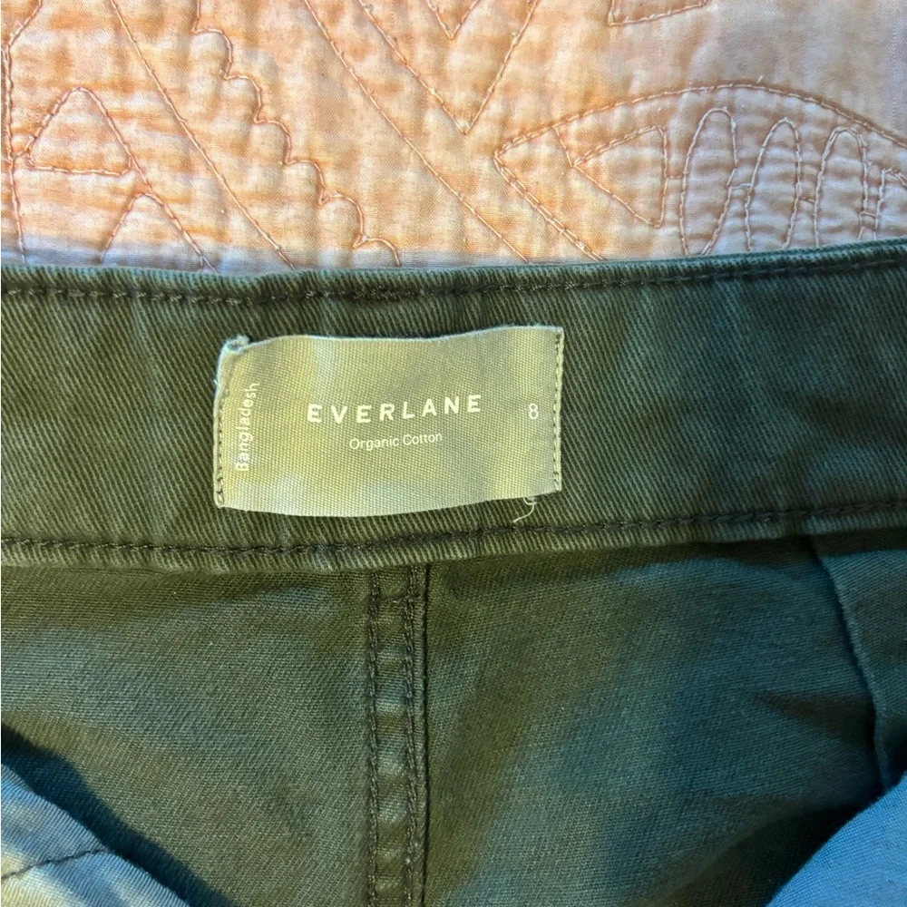 Everlane Organic Cotton Pants in Olive - Picture 3 of 4